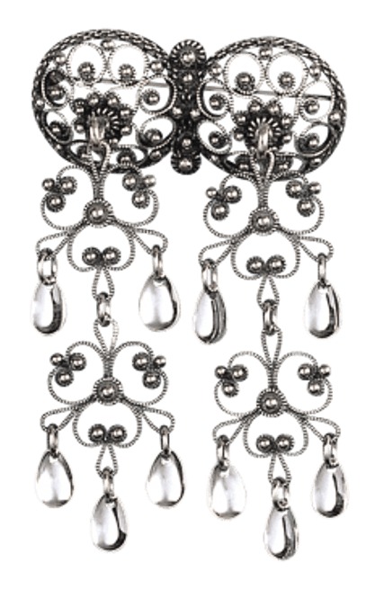 Hovedbilde halssølje,  oksidert m. ...