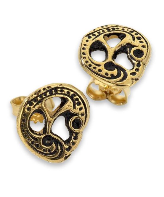 Hovedbilde Ørestikk monogram - forgylt