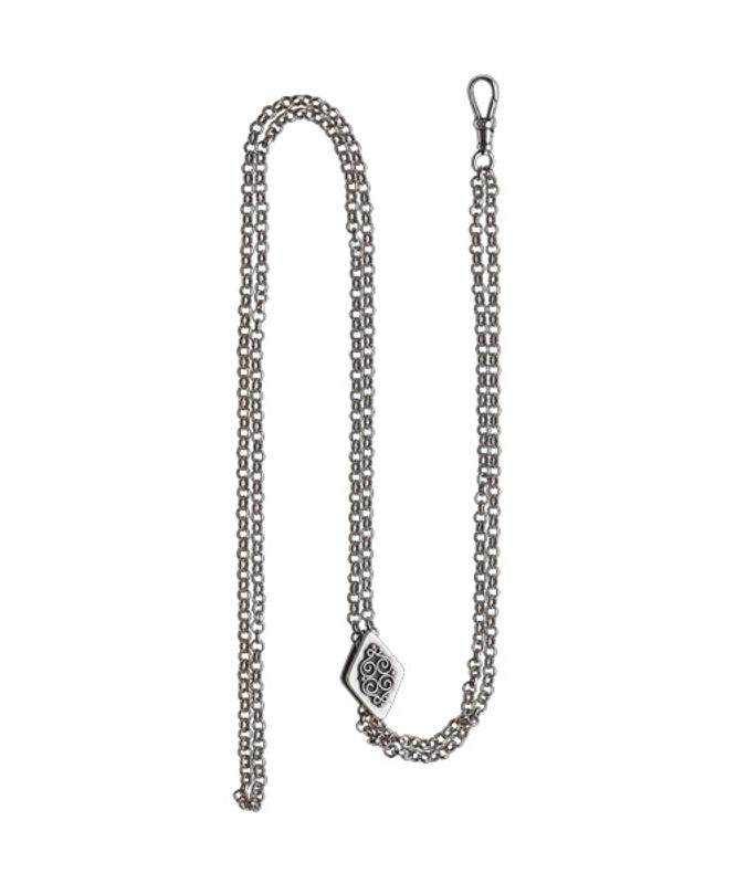 Klokkekjede dame 51 cm, oksidert